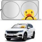 Universal Fit Car Windshield Shade,Car Windshield Sun Shade with Double-Sided Fabric,Foldable Sunshade Windshield 33"*64.5"