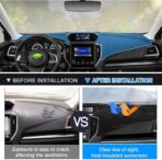 Autorder Dashboard Cover Mat for Subaru Forester 2019-2024 Accessories Dash Cover Flannel Dash Mat Sunshade Glare UV Rays Protector - Image 3