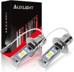 AUXLIGHT H3 LED Fog Light DRL Bulbs, 3000 Lumens Extremely Bright Bulbs Replacement for Cars, Trucks, 6000K Xenon White