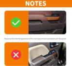 RT-TCZ for Chevy Silverado Chrome Inner Door Handle Panel Trim Cover for Chevrolet Silverado GMC Sierra 2014-2018 Chrome Interior Accessories 4pcs (Only for Crew Cab) - Image 2