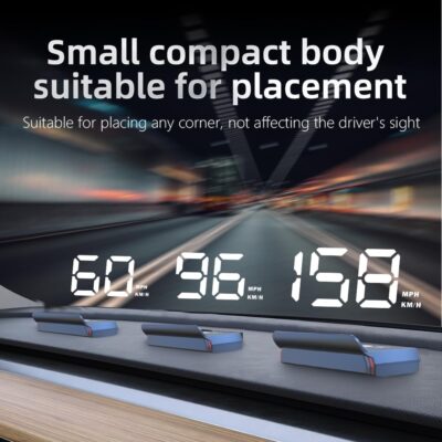 ARTILAURA Digital Speedometer Car HUD Head Up Display MPH KM/H, Overspeed Alarm, Automatic Photosensitive, 3 Level Speed Alarm Plug-and-Play for All Vehicle (White) - Image 5