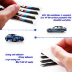 4PCS 3D Wheel hub Stickers Decorative Stickers M Sticker car Logo Badge Stickers Aluminum Alloy Material（Black） - Image 3