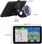 Car GPS Navigation, Latest 2025 Map 7-Inch GPS Navigation System for Car with Turn-by-Turn Directions, Touchscreen Display, Windshield Mount，Pre-Installed North America Lifetime map Free Update - Image 8