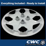 Premium Replica Hubcap Set, Fits Ford Fiesta 2011-2013, Replacement 15-inch Wheel Cover (4 Pieces) - Image 2