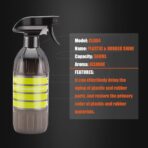 SPTA Plastic & Rubber Shine, 16oz 500ml Rubber, and Plastic Dressing - Tire Dressing, Non-Greasy, Dry to The Touch Shine for Plastic,Tires,Trim, and More,Safe for Cars,Trucks,SUVs,RVs & More -CL004 - Image 3