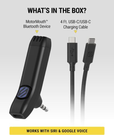 Scosche BTAXS3 Hands-Free Audio Kit, Bluetooth Receiver for Car Stereo with Noise Cancellation, 3.5mm AUX Bluetooth Adapter for Car Radio, Compatible with Siri/Google Assistant Voice Command - Image 7