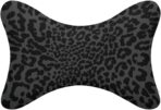 Car Neck Pillow for Neck Pain Relief for Dark Gray Black Leopard Cheetah Print for Men Women Adults Kids Travel Outdoor Office - Image 2