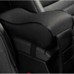 WJSKDQ Car Armrest Cushion Soft Memory Foam Car Armrest Cushion Armrest for Car Center Console Black