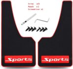 Universal Car Mud Flaps Rubber Mudguard Splash Guards Rubber Mudguard for Universal Sports Mud Flaps Guards Splash Front Or Rear Guards (Sports) - Image 2