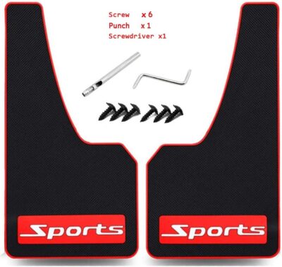 Universal Car Mud Flaps Rubber Mudguard Splash Guards Rubber Mudguard for Universal Sports Mud Flaps Guards Splash Front Or Rear Guards (Sports) - Image 2