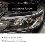 Car Headlight LED Strips, LEDCARE 24 Inch Exterior Car Lights with Dreamcolor Chasing, Flexible Waterproof LED Daytime Running Light Strip with Wireless APP Control, 2-Pack - Image 6