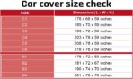 Car Cover Waterproof All Weather Protection with Red Stripe Design, Universal Fit Toyota Camry Solara, Ford Fusion, Kia Stinger Optima, Nissan Maxima, VW Passat, Subaru Legcy - Image 6