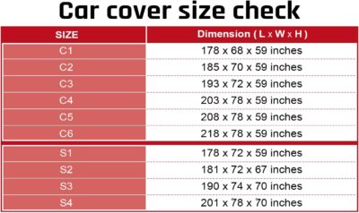 Car Cover Waterproof All Weather Protection with Red Stripe Design, Universal Fit Toyota Camry Solara, Ford Fusion, Kia Stinger Optima, Nissan Maxima, VW Passat, Subaru Legcy - Image 6