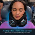 Cabeau Travel Essential Neck Pillow - Fits Most Neck Sizes (11-21 inches) - Evolution X Three Ways to Adjust for Ultimate Comfort on Long Flights (Turquoise) - Image 6