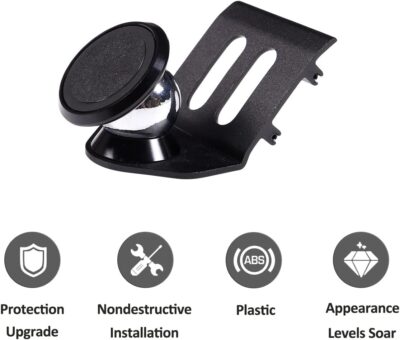 HAPPYHORSE Car Phone Holder Compatible with Fiat 500 2010 2011 2012 2013 2014 2015 car Center Console Aluminum Alloy Special Mobile Phone Bracket Accessories (Style E) - Image 6