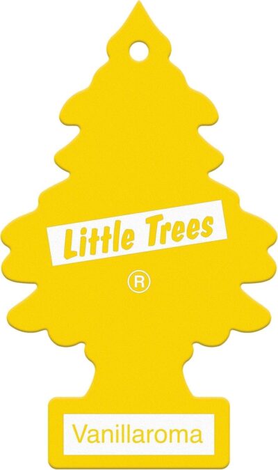 LITTLE TREES Car Air Freshener | Hanging Paper Tree for Home or Car | Vanillaroma | 3 Pack - Image 3