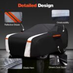 Minivan Car Cover for Dodge Grand Caravan 1984-2026 100% Waterproof All Weather, Heavy Duty Outdoor Full Exterior Covers Rain Sun Wind UV Protection. - Image 2