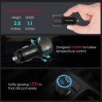 VELOGK Super Fast Type C Car Charger [73W Turbo], Fast Adaptive 55W 45W PPS/PD&QC3.0 USB C Car Adapter[Super Fast Charging 2.0]for Samsung S26 Ultra/S25 Ultra/S24 Ultra/S23 Ultra/S22+,iPad Pro,Macbook - Image 7