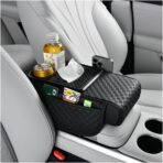 Arm Rest Cover for Car,Multi-Functional Car Armrest Storage Box with Tissue Box,Center Console Cup Holder,Phone Holder,Height Increasing Cars Center Console Organizer