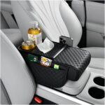Arm Rest Cover for Car,Multi-Functional Car Armrest Storage Box with Tissue Box,Center Console Cup Holder,Phone Holder,Height Increasing Cars Center Console Organizer