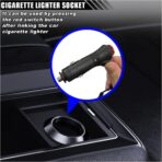 1 Pack 12V Car Interior LED Strip Light, 4 in1 Under Dash Ambient Lighting Kit, 36 LED Auto Interior Decorative Lamp Car Atmosphere Neon Night Light with Cigarette Adapter Plug (Blue) - Image 3