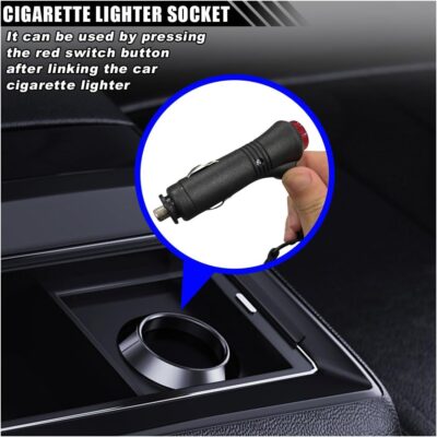 1 Pack 12V Car Interior LED Strip Light, 4 in1 Under Dash Ambient Lighting Kit, 36 LED Auto Interior Decorative Lamp Car Atmosphere Neon Night Light with Cigarette Adapter Plug (Blue) - Image 3