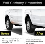 Tecoom Custom Mud Flaps Splash Guards Fit for 2019-2023 Ram 2500/3500 Trucks with OEM Fender Flares(not Power Wagon), Black Front and Rear Mud Guard Set of 4 - Image 2