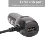 Dash Cam Charger Mini USB, Car Charger with USB Port Compatible with APEMAN, Rexing, Byakov, AKASO, Crosstour, Trekpow, Pruveeo, OldShark, Garmin and Most Other Dash Cam, Android Devices. (11.5FT) - Image 3