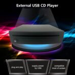 External USB Car Universal CD Player,Vehicle CD Player for Car via USB Radio Connection Portable CD Player for Car Android Navigation with USB Port-Plug and Play - Image 2