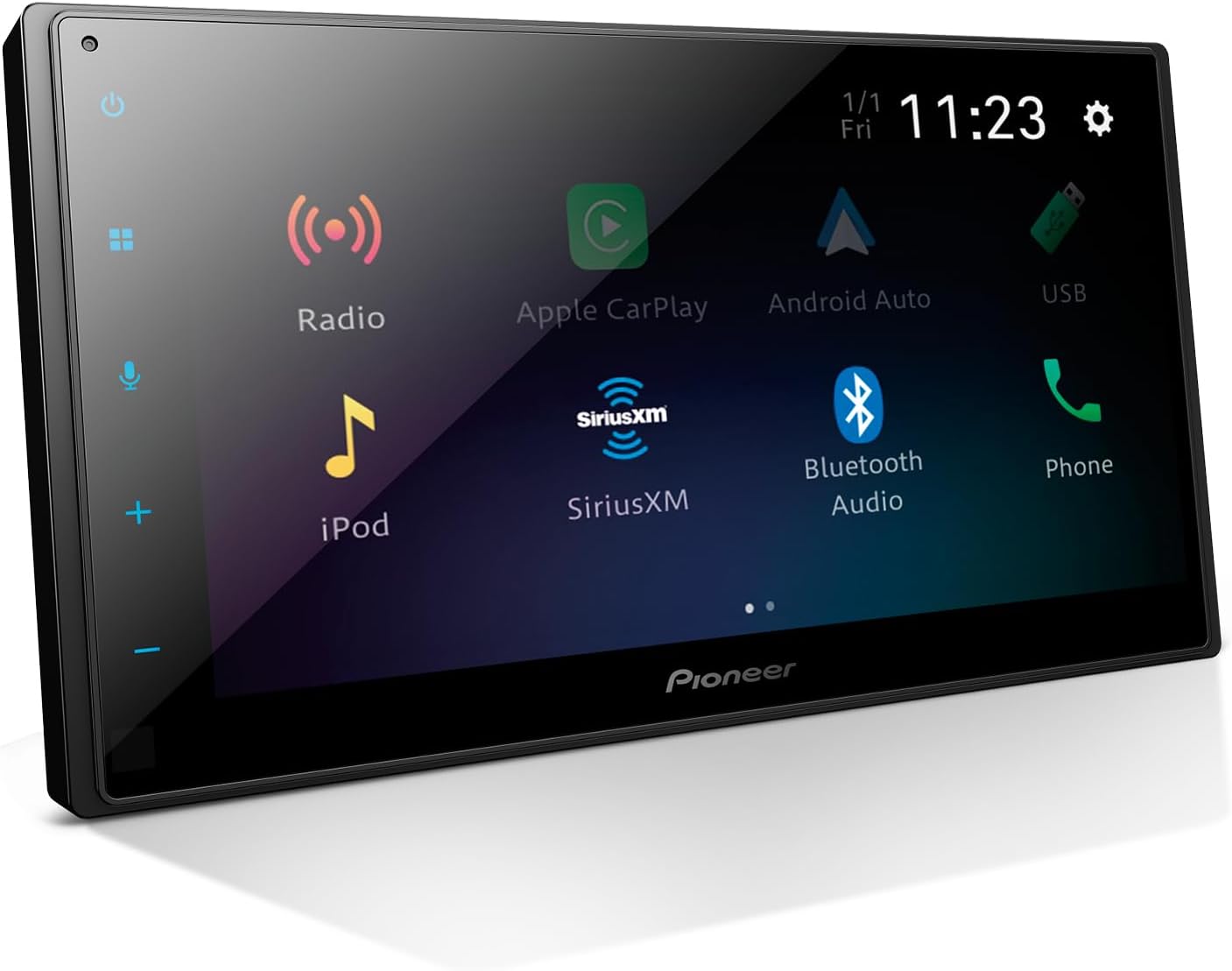61PLNjNs5JL._AC_SL1500_.jpg Pioneer DMH-1600NEX 6.8" Double-Din Digital Multimedia Receiver - Built in Bluetooth, Wired Apple CarPlay and Android Auto, Touchscreen, Rear Camera Input - Image 1