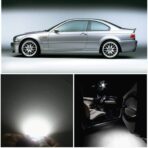WLJH 17pcs 6000k White for BMW E46 1999-2006 Sedan Wagon Coupe Canbus Error Free Interior LED Light Packag Kit w/License Plate Light-2Yrs Warranty