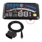 Universal 5.9" Car HUD Display MPH/KM/h Over Speed Limit Warning Plug and Play Projector with Film for Cars with OBDII or EUOBD Interface Plug - Image 7