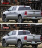 Xinghe for Dodge Ram 2009 to 2024 2025 2026, American Flag Decals Stickers for Truck Back Middle Window, Matte Black USA Flag Decal for Truck Back Sliding Window, Rear Window American Flag Decal - Image 6