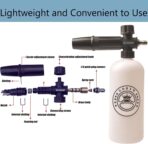 GDHXW 5000 PSI High Power Pressure Washer Gun with Swivel,with Foam Cannon 2 Adapter 5 Pressure Washer Nozzles - Image 2