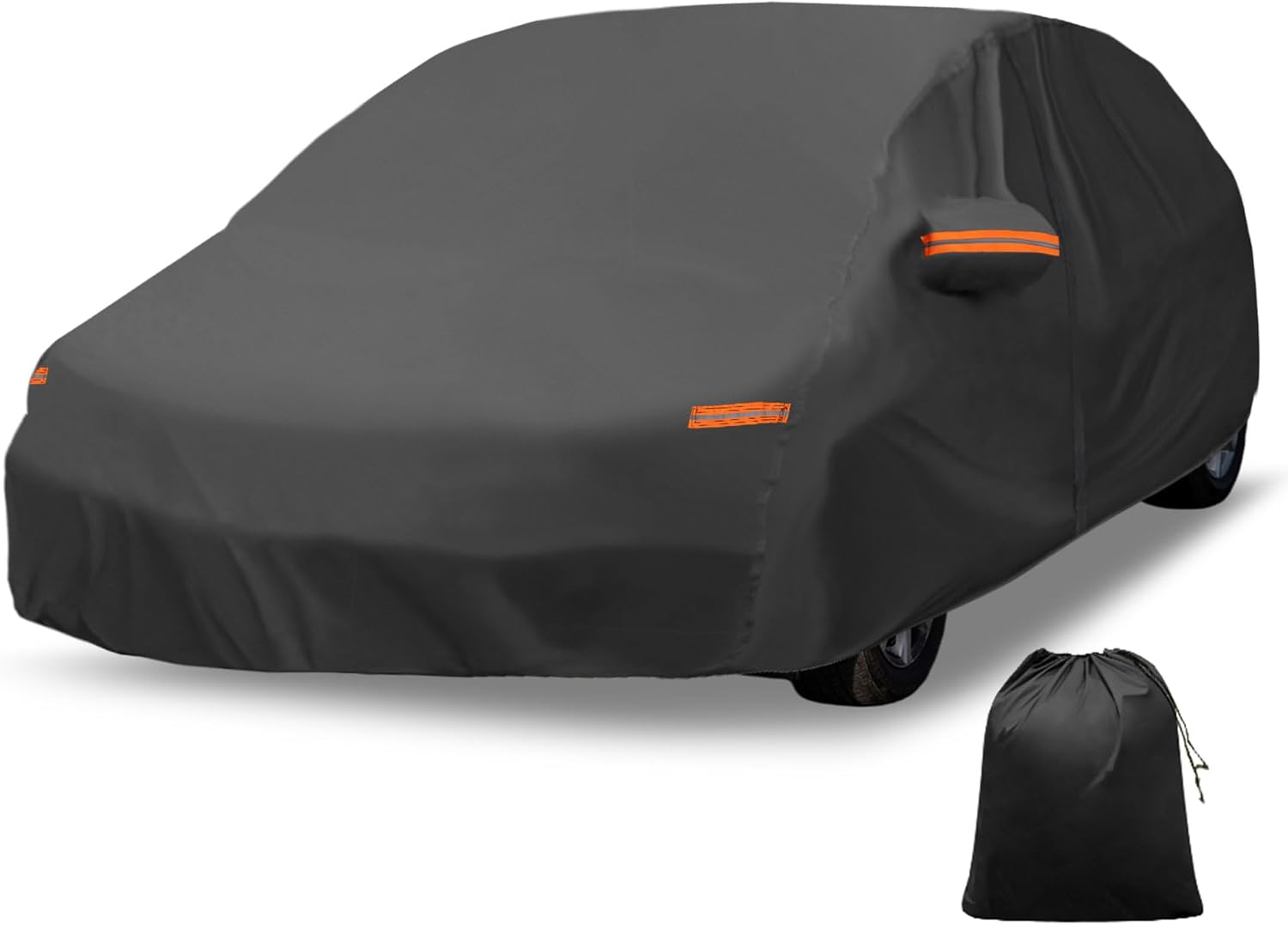61QA1CqIhjL._AC_SL1500_.jpg X AUTOHAUX Car Cover Outdoor Waterproof Sun Rain Snow Hail Protection with Left Side Door Zipper Aluminum Film for Mazda3 Hatchback - Image 1