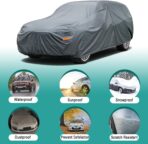 GUNHYI Premium Car Cover Custom Fit Chevrolet Tahoe (2007-2025), 16 Layers Heavy Duty Car Cover Waterproof All Weather with Zipper Door for Sun Rain Snow Dust Uv Protection - Image 4