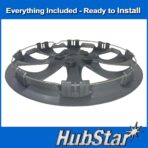 Hubcap Replacement for Toyota Corolla 2020-2025, 16-inch Replica Wheel Cover (Set of 4) Gloss Black - Image 4