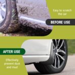 4PCS Car Mud Flaps, Mud Guard, No Drilling Mudguards Fenders with Hardware Kits, Automotive Exterior Accessories Fender Front and Rear Side Splash Guards Universal for Most Cars Trucks SUVs - Image 4