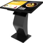 32 inch Touch Screen Kiosk, Android System, Install APP, Browser, Digital Signage Kiosk, K-Style Stand Digital Signage Display, Interactive Display Mall Navigation/Advertising/Retail Store