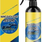 Car Ceramic Coating Spray, 120ML Quick Effect Coating Agent for Cars, Car Coatings Spray for Shine and Protection, Long Lasting Nano Cars Polishing Wax Sprays, for Auto Maintenance Supplies