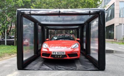 Portable Inflatable Car Cover Shield Garage Tent Airtight Ultimate Outdoor/Indoor Car Bubble Vehicle Shelter for Car Parking Painting Washing and Storage (Black, 19Ft L x9.2Ft W x6.6Ft H) - Image 5