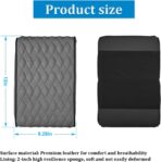 Car Center Console Cover, Leather Waterproof Auto Arm Rest Box Cover, Memory Foam Armrest Cushion Protection Pad, Hand Rest Pillow with Height Increase, Universal Car Accessory - Image 2