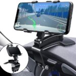 FONKEN Car Phone Mount, 360 Degree Rotation Dashboard Clip Mount, Compatible with iPhone 11/12 Pro Max XS Max XR 8 8Plus 7 Samsung Galaxy S10 S9 S8 LG and More