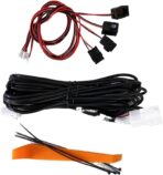 L2R for Toyota Highlander (2020-2025) Under Dash LED Footwell Ambient Light Kit Multicolor ABS Car Interior Accessories 4 PCS (White) - Image 3