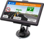 GPS Navigator for Car with Latest 2026 Map Free Update, 7" Car GPS Navigation System for Truck Commercial Drivers, with Voice Turn Guidance, Red Light Speedcam Warning, POI/Zip Search, 7 Vehicles, FM
