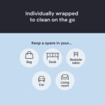 Elite Screens Microfiber Cleaning Cloth - 12" x 12", 4-Pack, Blue - Oversized Screen Cleaning Cloth - Streak-Free Glasses Wipes - Scratch-Resistant Lens Wipes for Eyeglasses - Image 8