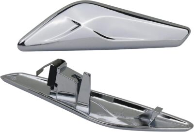 Front Fender Chrome Trim Finisher for Left Driver & Right Passenger Side Fender Compatible with BMW X3 F25 X4 F26 2011 2012 2013 2014 2015 2016 2017 Replaces 51117338569 51117338570 - Image 5