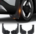 Sunsdrew Mud Flaps for 2024 2025 2026 Kia EV9 Accessories,All Weather Guard EV9 Guards Mudguards,No-Drill Front&Rear 4PCS Mud Flaps Set with Hardware(Without Running Board)