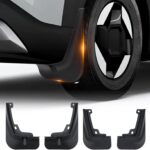 Sunsdrew Mud Flaps for 2024 2025 2026 Kia EV9 Accessories,All Weather Guard EV9 Guards Mudguards,No-Drill Front&Rear 4PCS Mud Flaps Set with Hardware(Without Running Board)