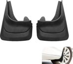 2PCS Car Mud Flaps, Anti-Scratch & Anti-Collision Vehicle Mud Flaps, Front Rear Tire Splash Guards, Universal for Most Cars, Trucks, SUVs (Black)